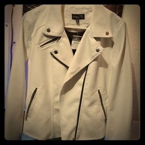 White suade jacket